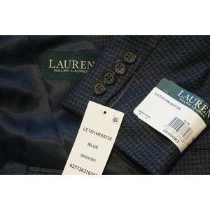 Lauren Ralph Lauren Blue Houndstooth Sport Coat